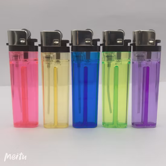 Briquets transparents électroniques jetables personnalisés briquets en gros Walmart Fh