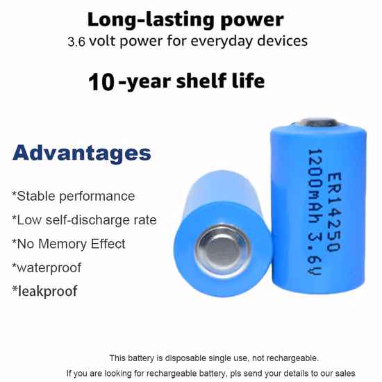 Vente chaude spéciale 2/3A 1700mAh 3.6V Er17335m batterie primaire au Lithium vente en gros Er17335m